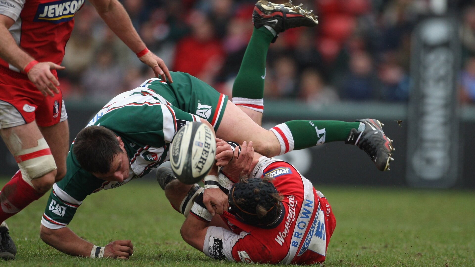 Julian White tackling