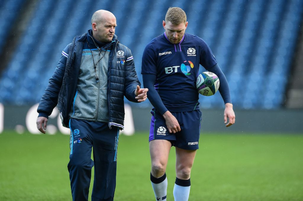 Gregor Townsend and Finn Russell