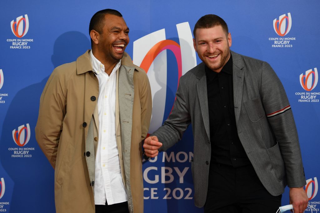 Kurtley Beale and Finn Russell at the <a href=