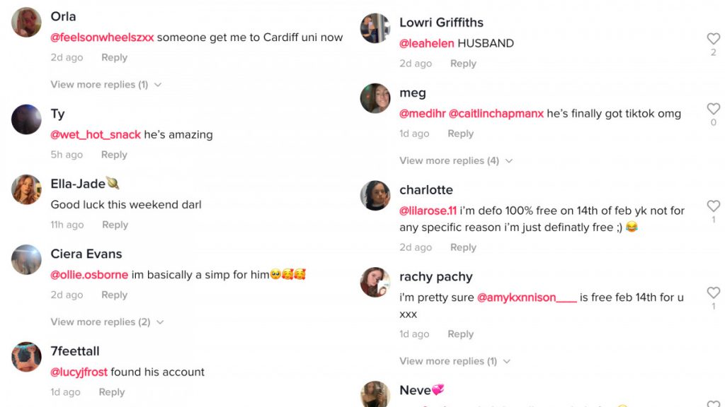 Louis Rees-Zammit is causing a meltdown on TikTok as young ladies 'simp' over Wales' new heart-throb