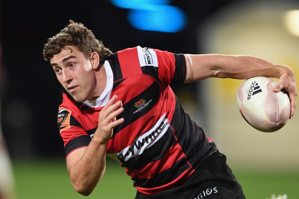 Josh McKay in action for Canterbury.