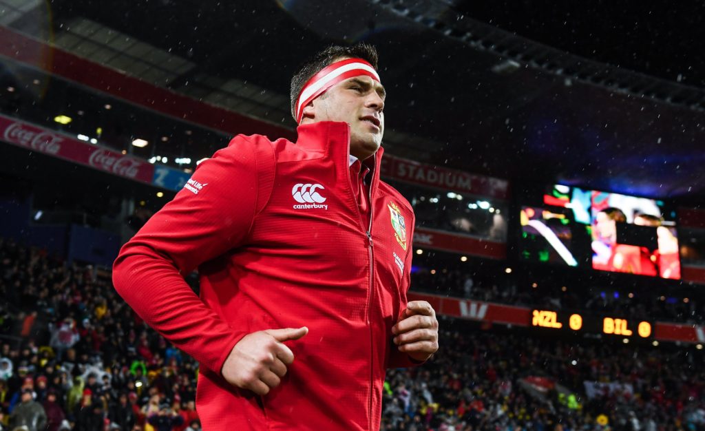 CJ Stander emerges from the tunnel as the British and Irish Lions prepare to face New Zealand