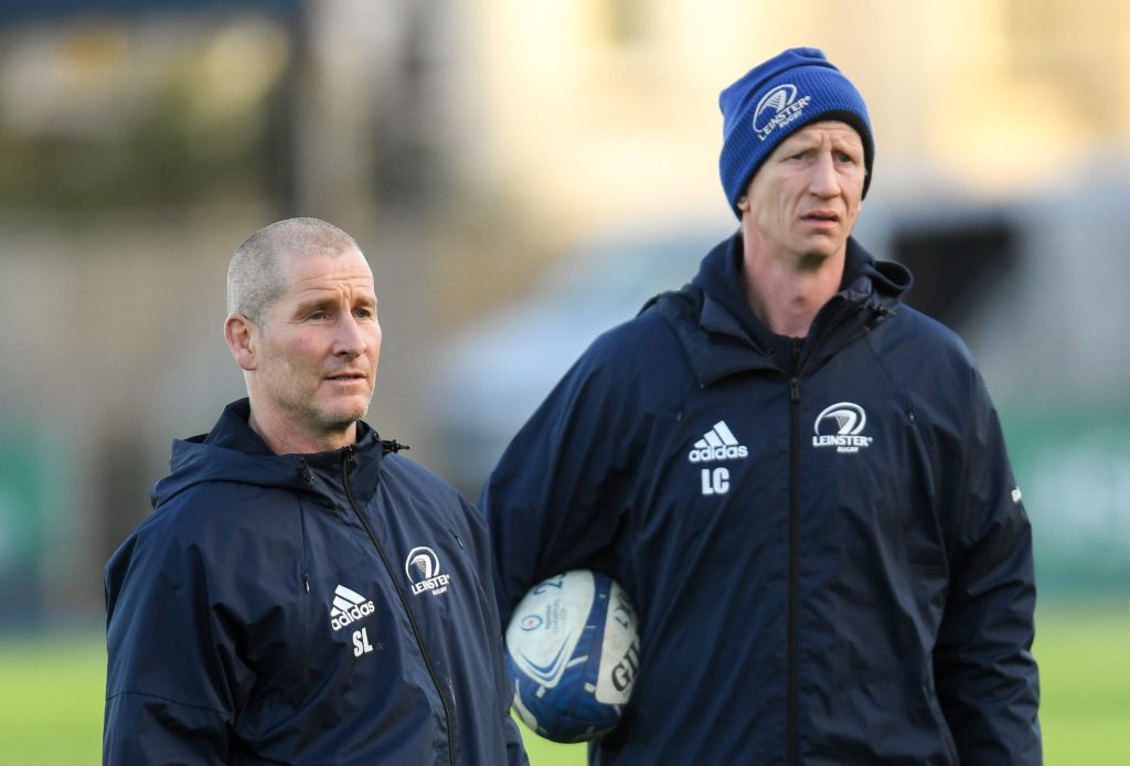 Stuart Lancaster and Leo Cullen