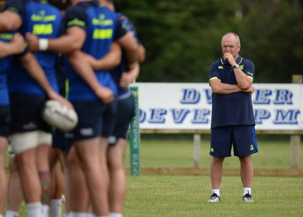 Sir Graham Henry watches Leinster train