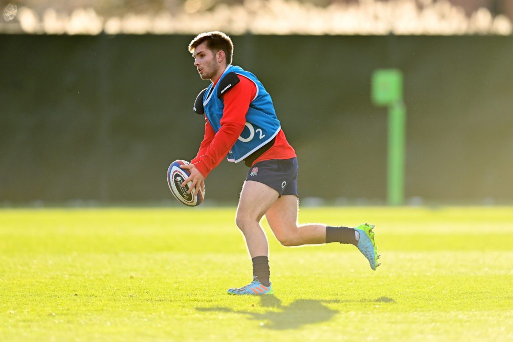 Harry Randall during England training