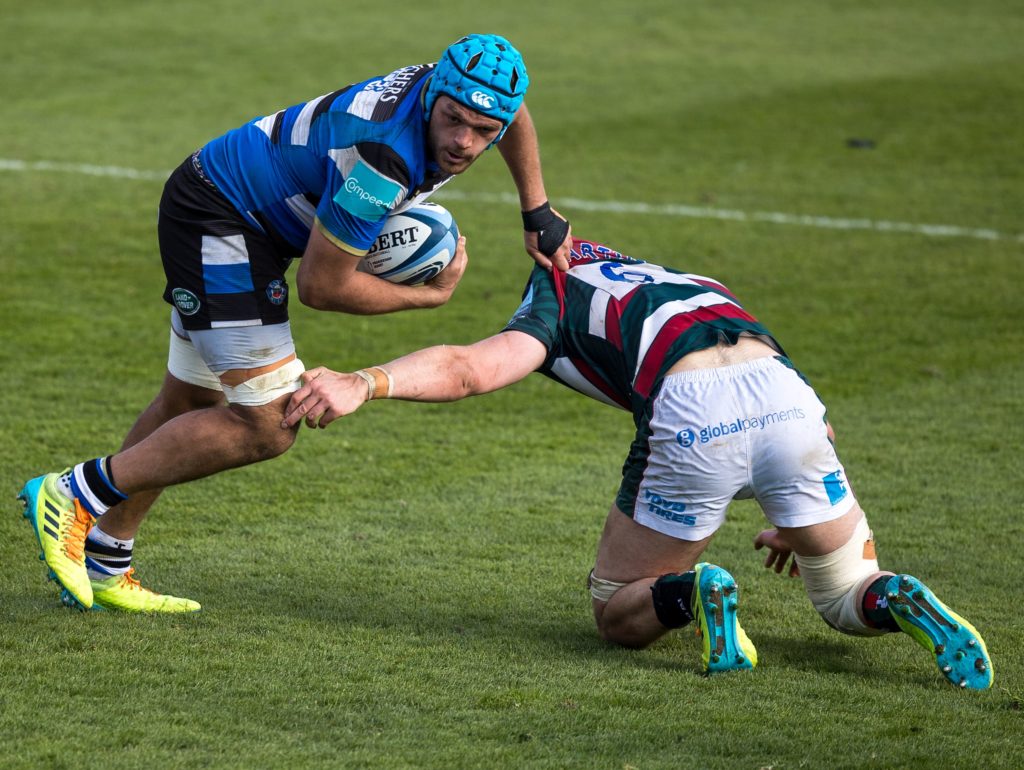 Zach Mercer in action for Bath