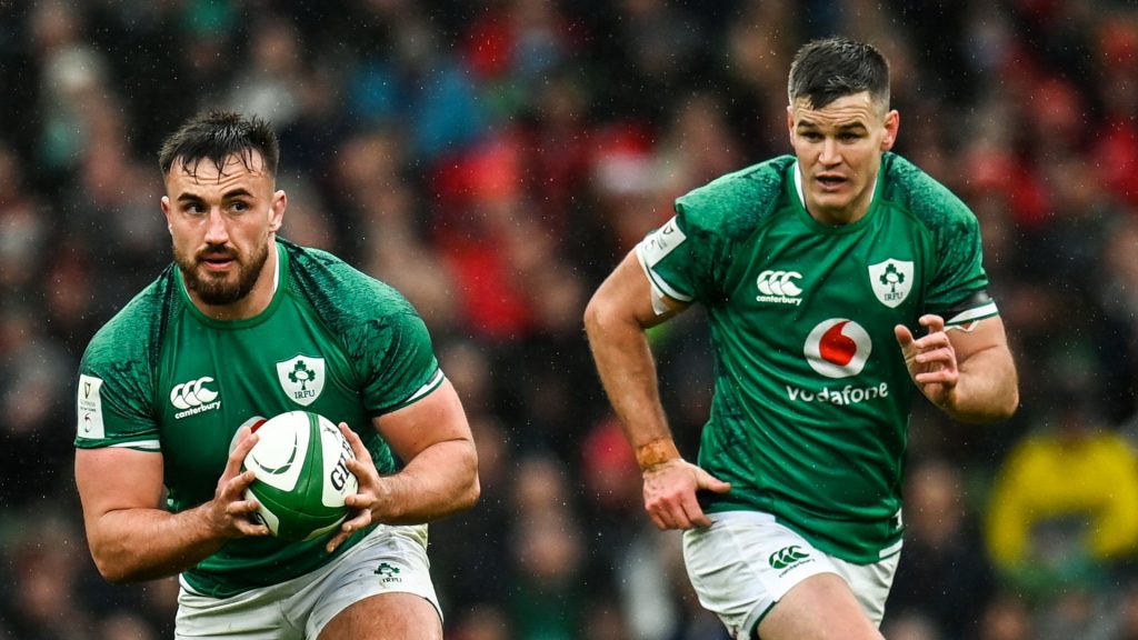 Ronan Kelleher and Johnny Sexton