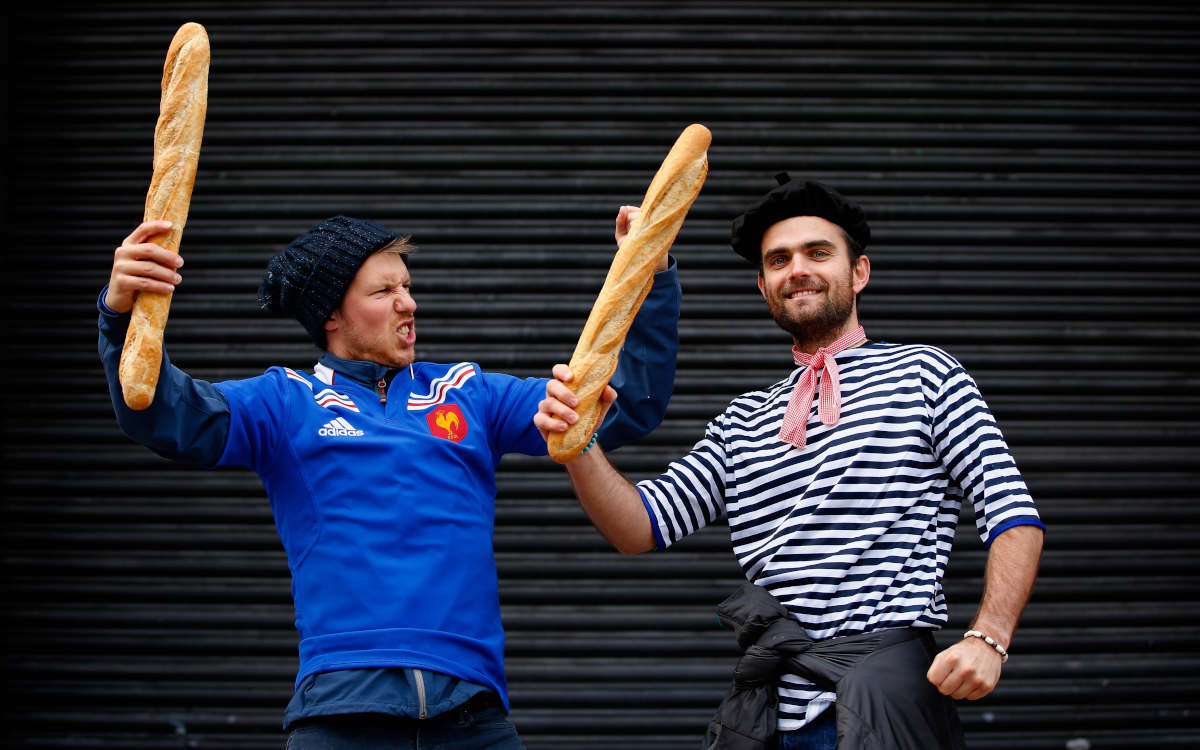 French rugby fans
