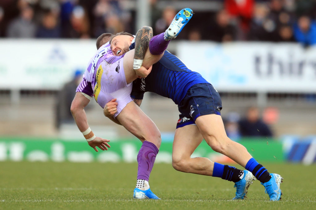 Exeter Chiefs v Sale Sharks - European Rugby Champions Cup - Pool Three - Sandy Park