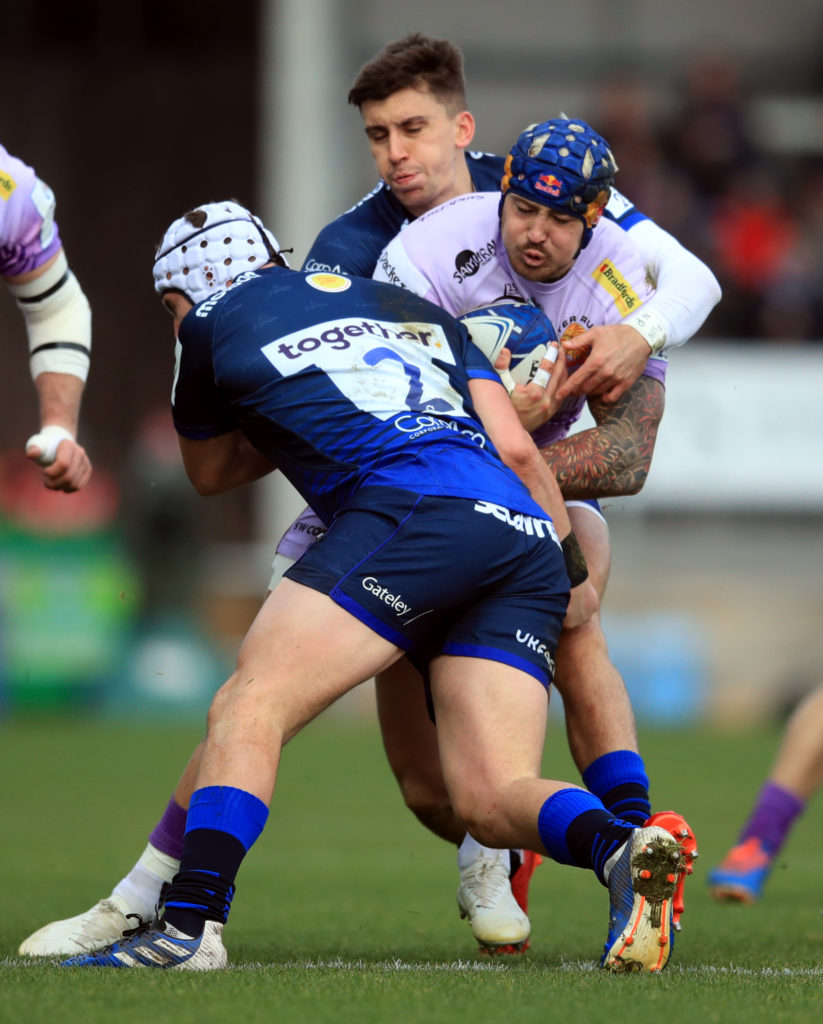 Exeter Chiefs v Sale Sharks - European Rugby Champions Cup - Pool Three - Sandy Park