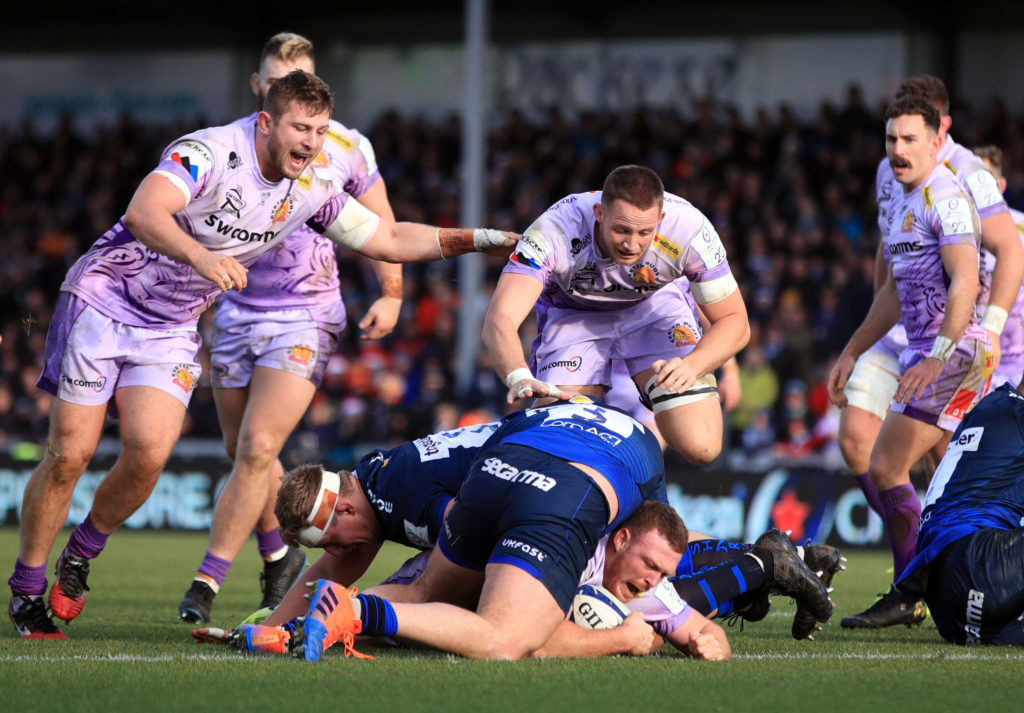 Exeter Chiefs v Sale Sharks - European Rugby Champions Cup - Pool Three - Sandy Park