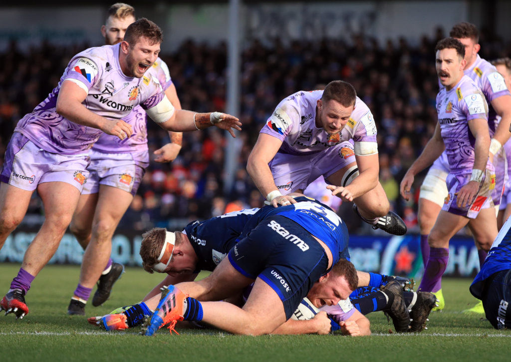 Exeter Chiefs v Sale Sharks - European Rugby Champions Cup - Pool Three - Sandy Park