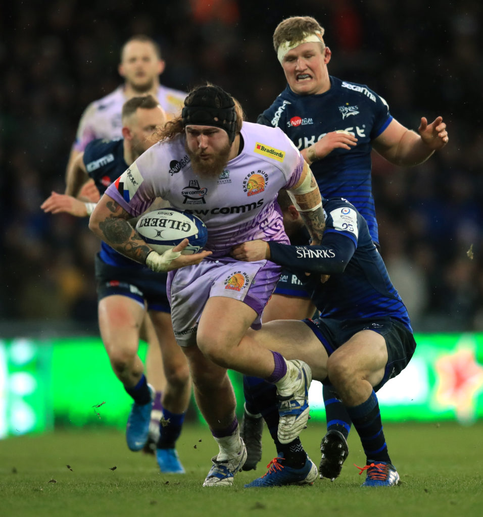 Exeter Chiefs v Sale Sharks - European Rugby Champions Cup - Pool Three - Sandy Park