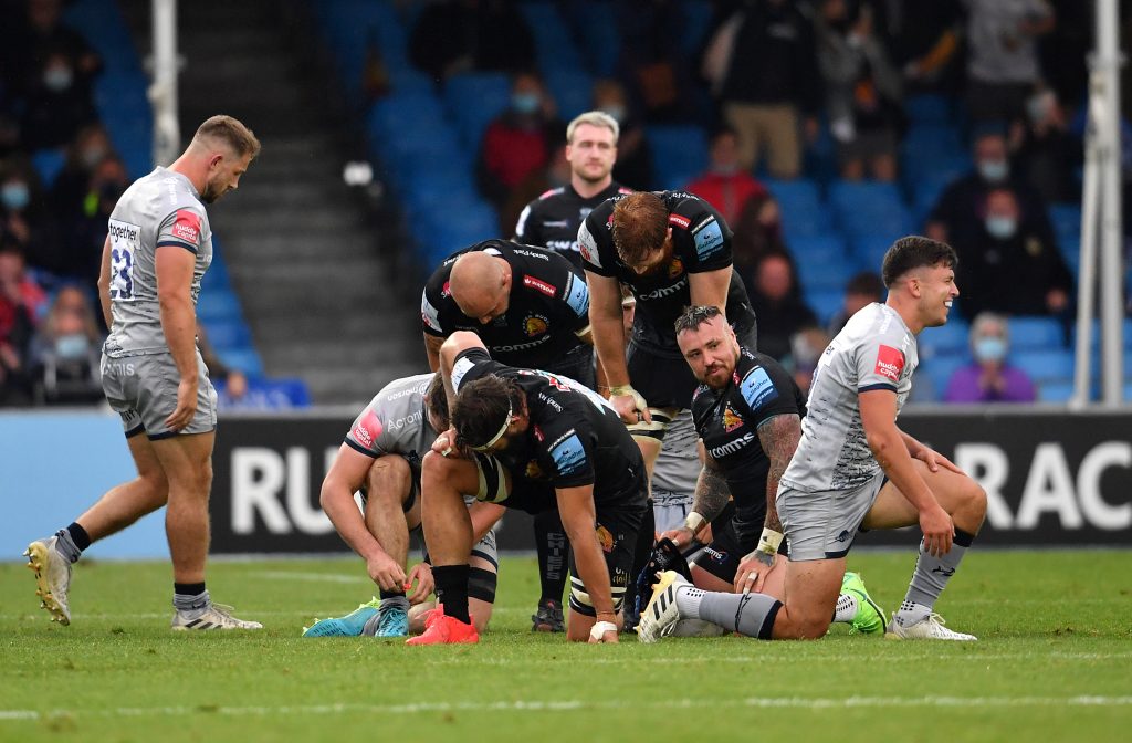 Exeter Chiefs v Sale Sharks - Gallagher Premiership - Semi-Final - Sandy Park